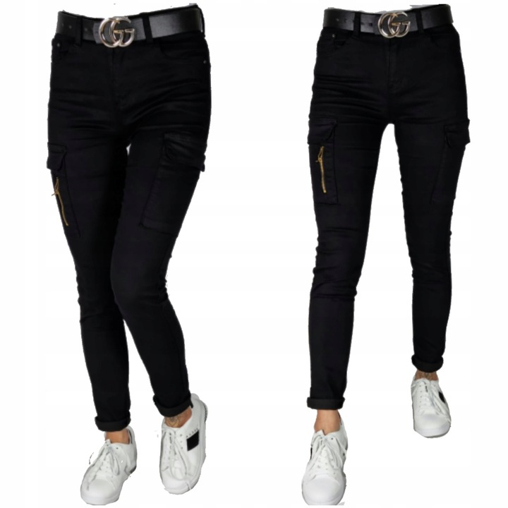 SPODNIE BOJÓWKI CZARNE ROZMIAR 40/L