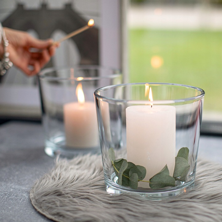 OSŁONKA SZKLANA Na STORCZYK Rośliny Doniczkę Przezroczysta H 16 cm