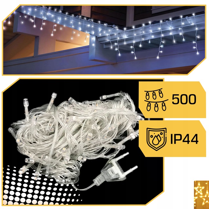SOPLE LAMPKI CHOINKOWE 500 LED 22.5M ZEWNĘTRZNE ŚWIATEŁKA ŚWIĄTECZNE