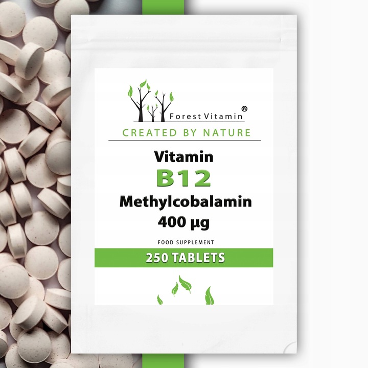 MOCNA WITAMINA B12 METYLOKOBALAMINA 250 TABLETEK