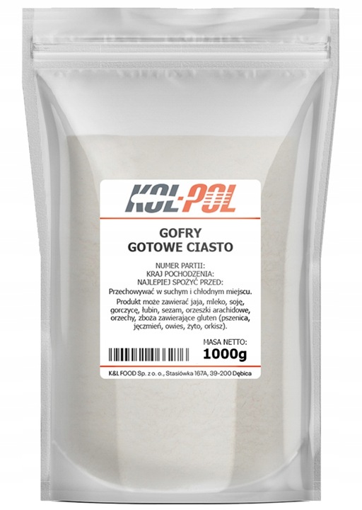 CIASTO NA GOFRY 2,5kg Gotowa mieszanka do gofrów chrupiące szybkie