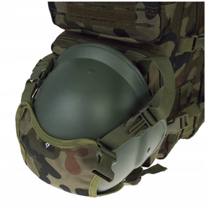 UCHWYT NA HEŁM KASK OCHRONNY KARIMATĘ ŚPIWÓR NOSZAK NA PLECAK PL CAMO wz.93