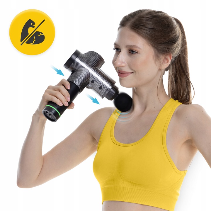 PISTOLET DO MASAŻU WYMIENNE KOŃCÓWKI RELAKS MASSAGE GUN ULTRA COOL EDITION