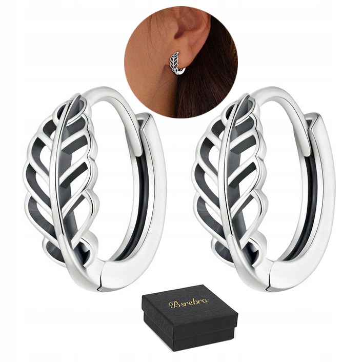 Kolczyki Srebrne PRÓBA 925 KOŁA OBRĘCZE SREBRO KÓŁKA Damskie