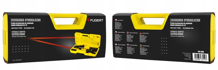 ZACISKARKA DO TULEJEK PRASKA DO KABLI SZEŚCIOKĄTNA HYDRAULICZNA +