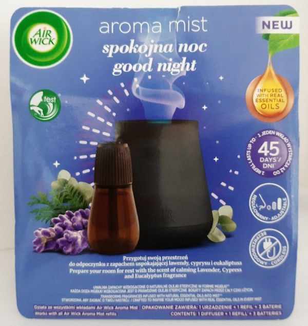 AIR WICK Aromatyczna Mgiełka Odświeżacz Powietrza Spokojna 20 ml Komplet