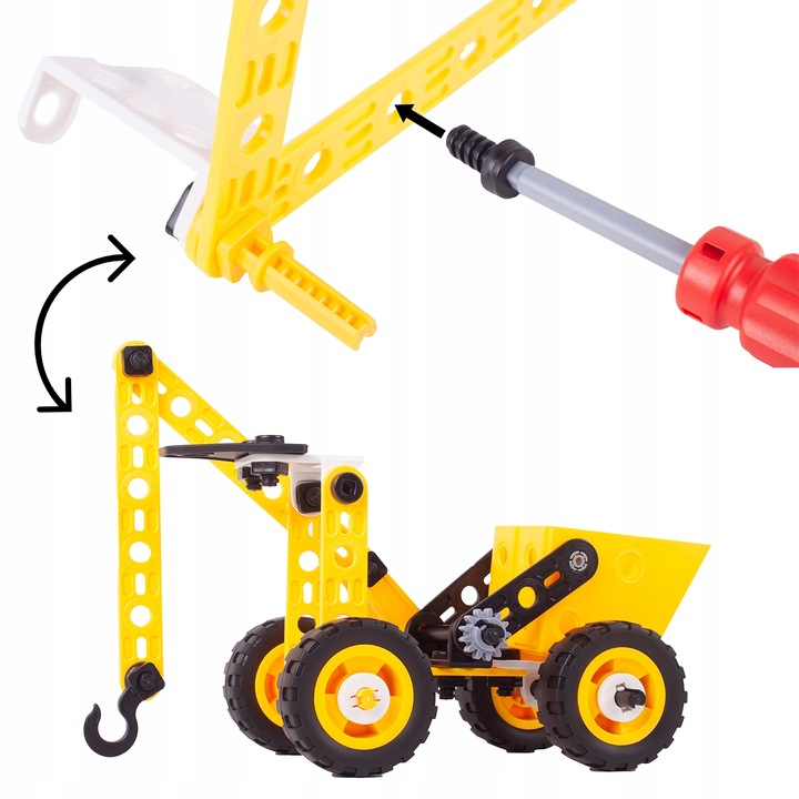 Klocki konstrukcyjne dla dzieci MEGA KONSTRUKTOR duży zestaw elementów