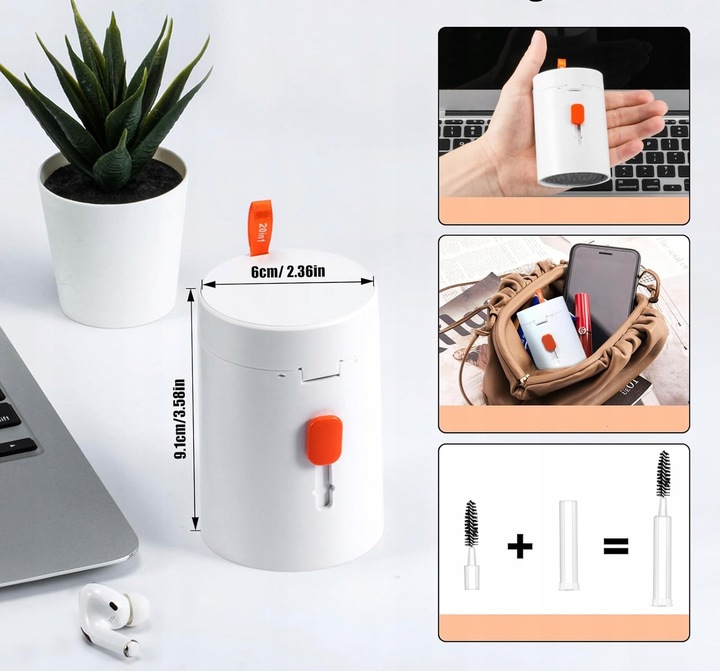 20w1 ZESTAW DO CZYSZCZENIA KLAWIATUR EKRANU SŁUCHAWEK AIRPODS IPAD IPHONE