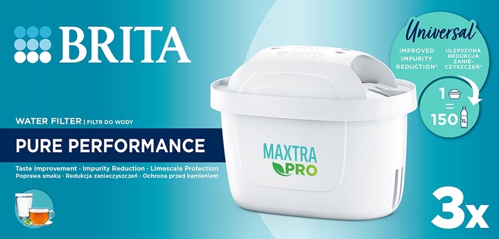 Filtr wody wkład do dzbanka Brita Maxtra PRO Pure Performance 3 szt.