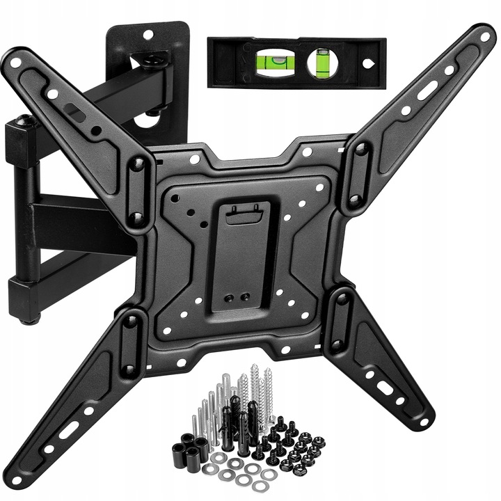 OBROTOWY UCHWYT DO TELEWIZORA TV LED LCD WIESZAK MOCNY ŚCIENNY 22-65 CALI