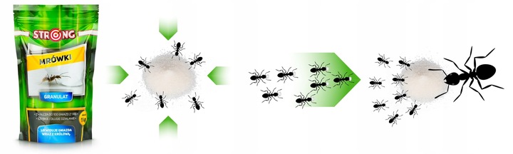 PREPARAT NA MRÓWKI, PROSZEK NA MRÓWKI DO DOMU I OGRODU, TRUTKA STRONG 1 KG