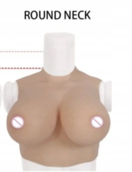 Silikonowe Piersi Bez Szyi, C, Bawełna Wypełnienie, Miękkie, Realistyczne