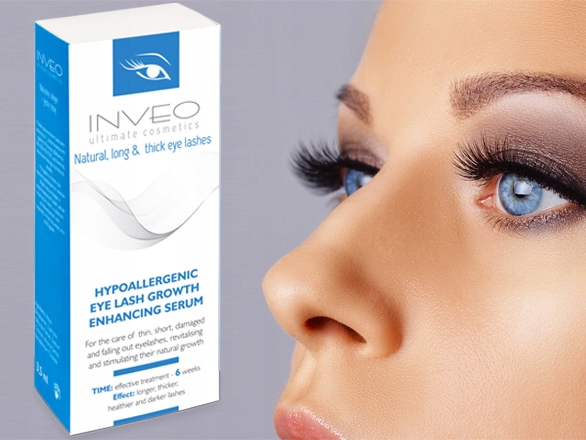 SERUM ODŻYWKA DO RZĘS INVEO NATURAL LONG LASHES EFEKT I WZROST + GRATIS