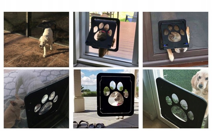 DRZWICZKI KLAPKA DLA KOTA PSA DO MOSKITIERY MAGNES