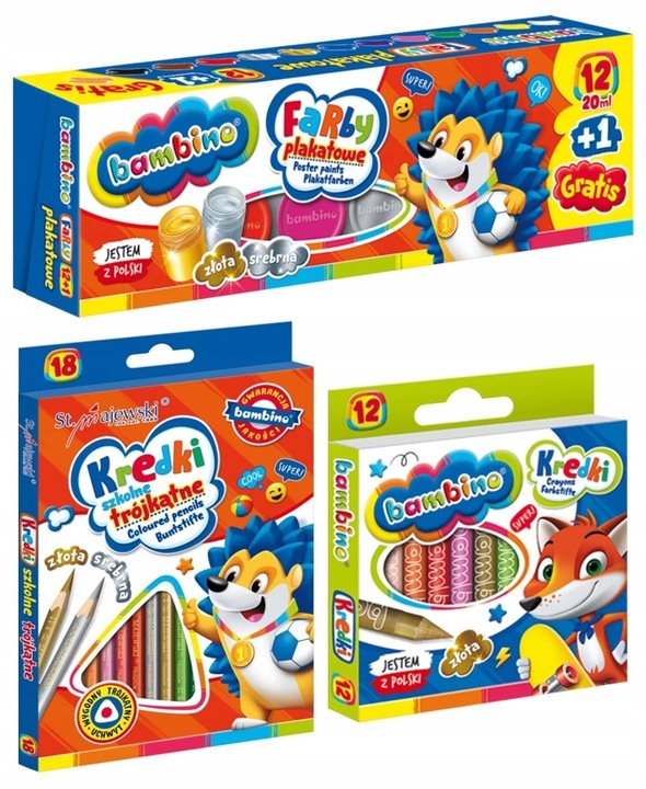 BAMBINO Wyprawka Szkolna zestaw plastyczny XXL i Magic