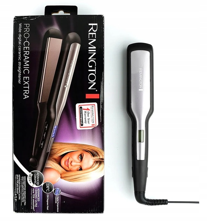 Ceramiczna PROSTOWNICA do Włosów REMINGTON Regulacja Temp S5525