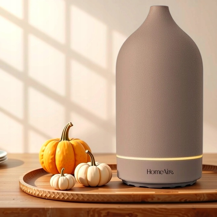 Dyfuzor Zapachowy Ceramiczny Aromaterapia CICHY Lampka Led 7 barw