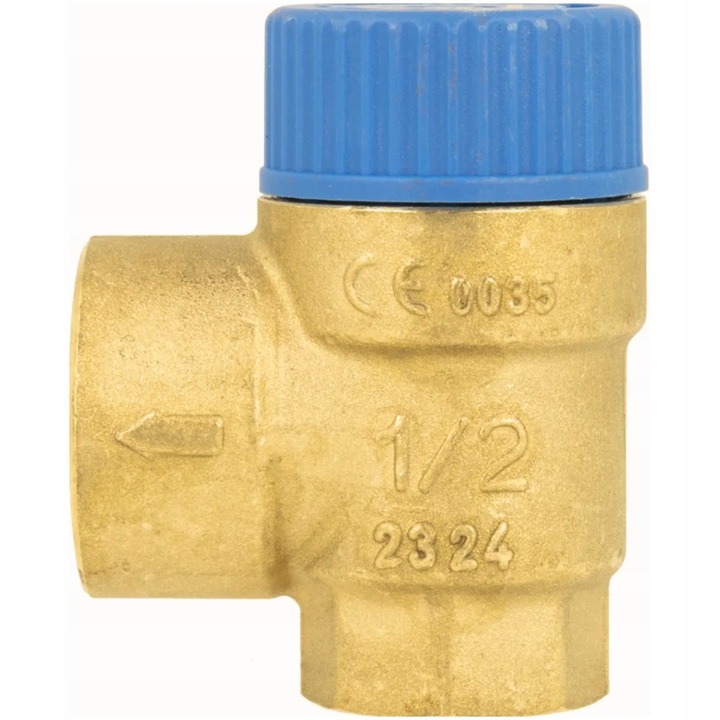 ZAWÓR BEZPIECZEŃSTWA DO INSTALACJI CWU ZASOBNIKA 6 BAR 1/2'' x 3/4" GW