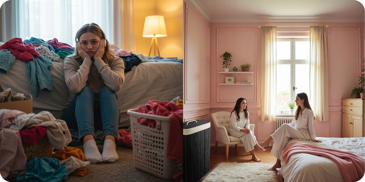 BAMBUSOWY KOSZ NA PRANIE BIELIZNĘ DUŻY POJEMNIK Z POKRYWĄ 72L