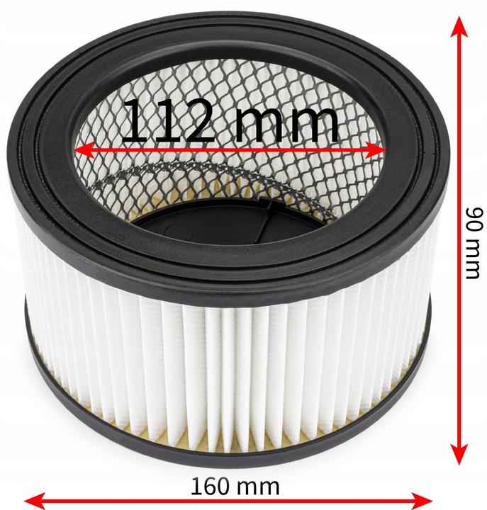 UNIWERSALNY FILTR HEPA DO SEPARATORA KOMINKOWEGO