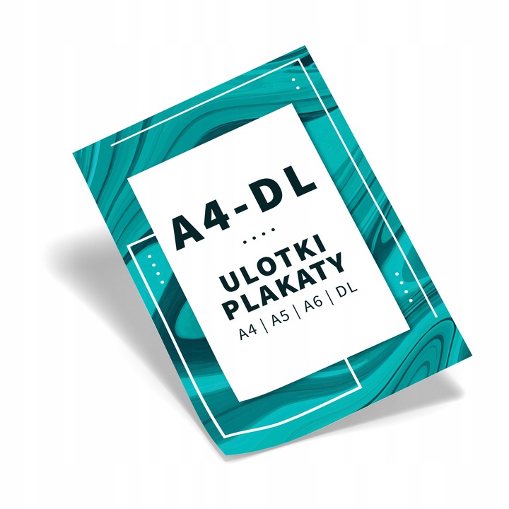 Ulotki DL -150szt A4 -50szt A5 -100szt A6 -200szt Ulotka 200gram Glossy