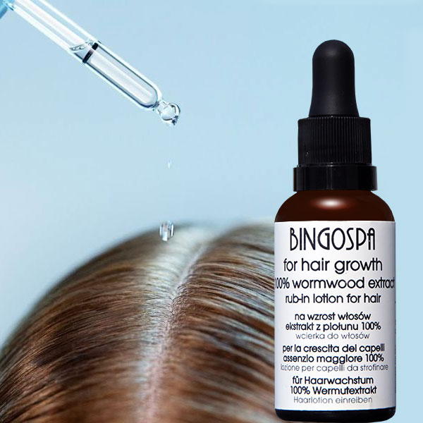 NA WZROST I GĘSTOŚĆ WŁOSÓW EKSTRAKT Z PIOŁUNU 100% WCIERKA DO WŁOSÓW