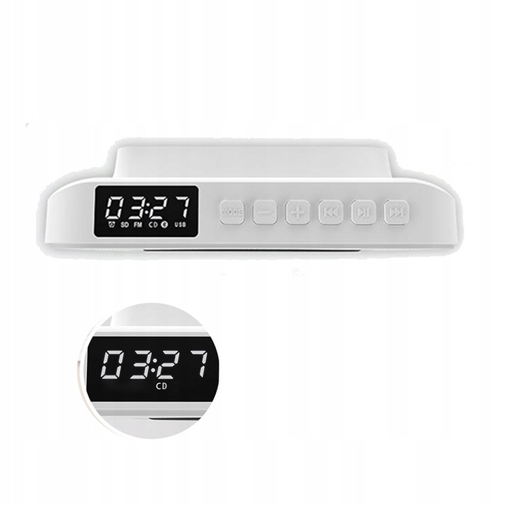 Przenośny odtwarzacz cd z baterią AUX USB FM LCD