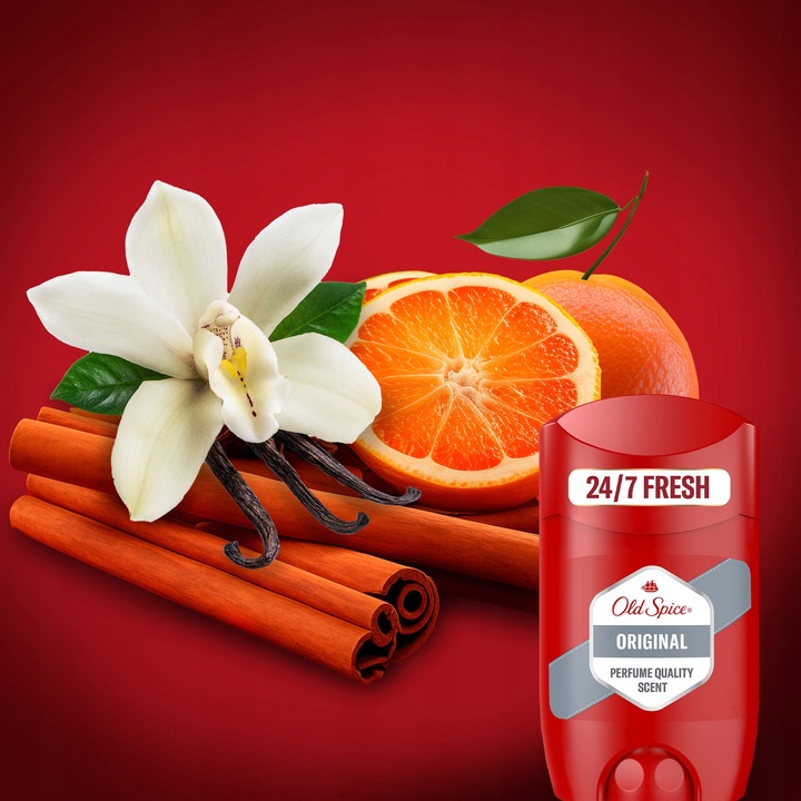 Old Spice Original Dezodorant męski w sztyfcie, 6 x 50 ml, 48h świeżości