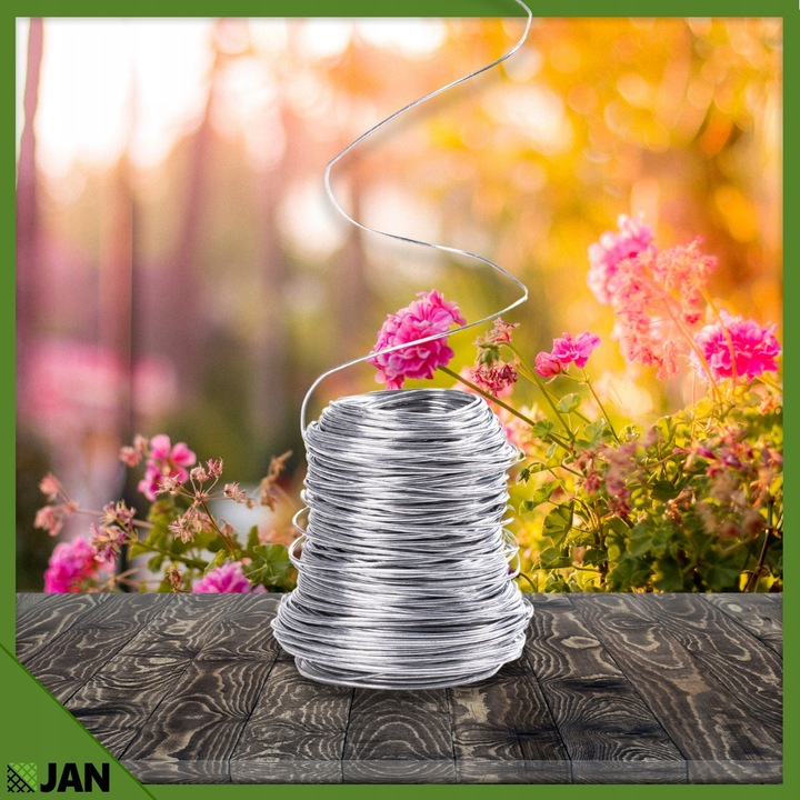 Drut Do Siatki Leśnej fi 1,4mm Zwój 40m Zastosowanie Uniwersalne Ocynkowany