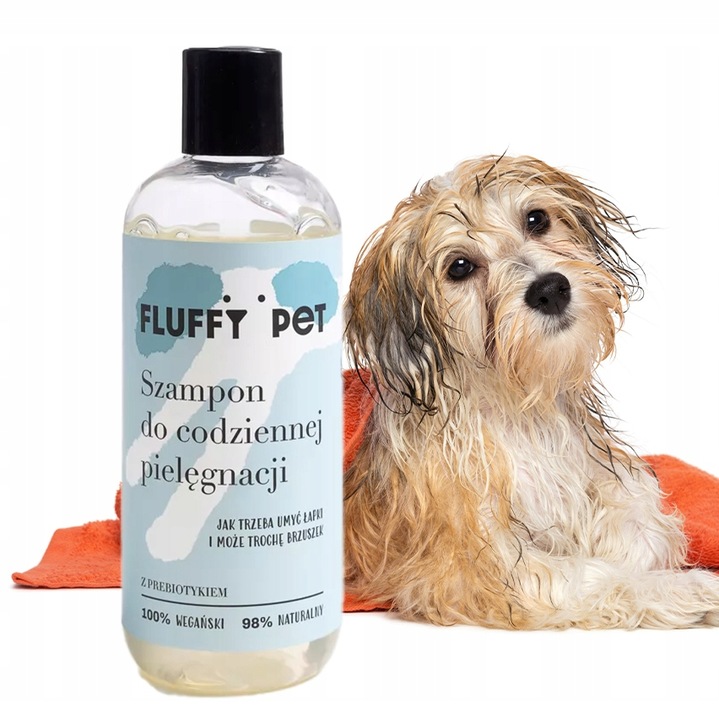 SZAMPON dla psów do codziennej pielęgnacji FluffyPet 300ml HIPOALERGICZNY