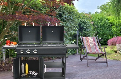 PODWÓJNY GRILL GAZOWO WĘGLOWY 8.4 KW OGRODOWY