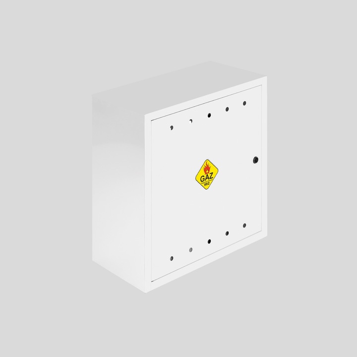 SKRZYNKA GAZOWA 60x60x25 SZAFKA STANDARD NA ZAWÓR GAZ KOLOR BRĄZOWY