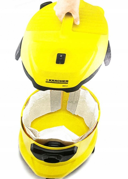 10x WORKI FLIZELINOWE +2x FILTR PUREY DO ODKURZACZA KARCHER WD3 KWD3 SE4001