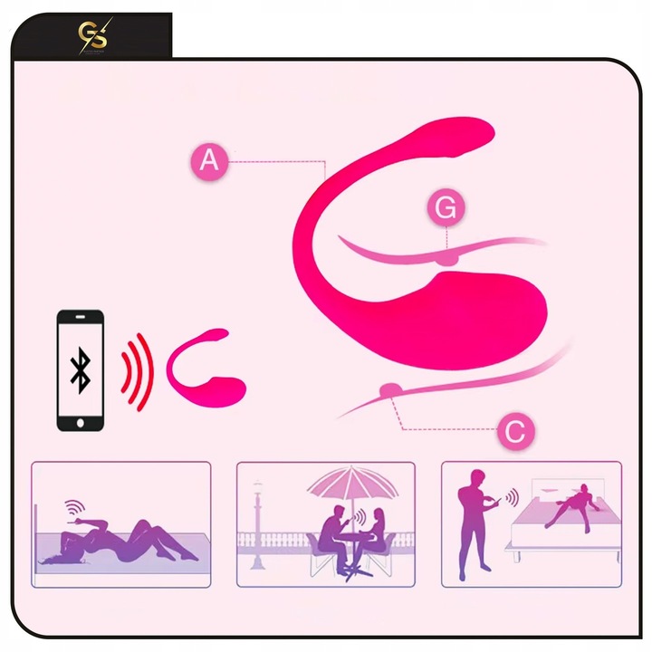 WIBRATOR JAJKO Z APLIKACJĄ ZDALNIE STEROWANY BLUETOOTH TELEFONEM PAR