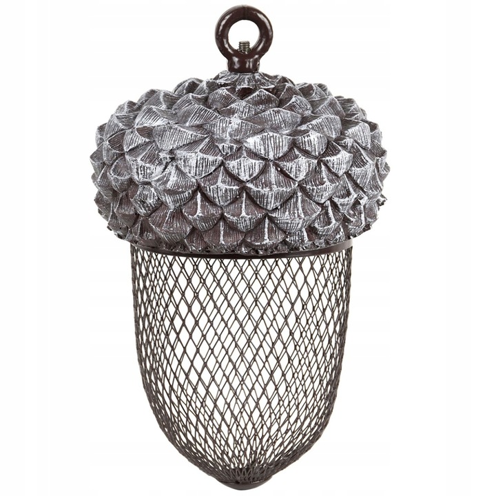 Nowoczesny wiszący KARMNIK ŻOŁĄDŹ dla ptaków na ziarno karmę taras