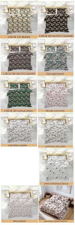 Komplet pościeli 160x200 gruba Polska bawełna 100% dużo wzorów - certyfikat