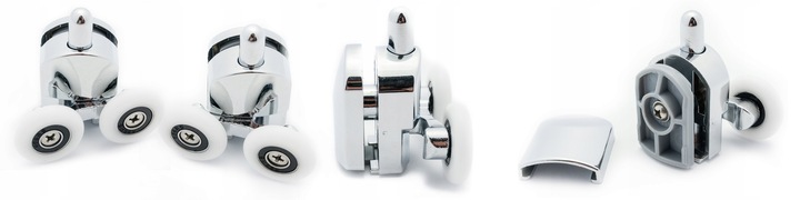 Komplet 8szt rolek do kabin prysznicowych 25mm