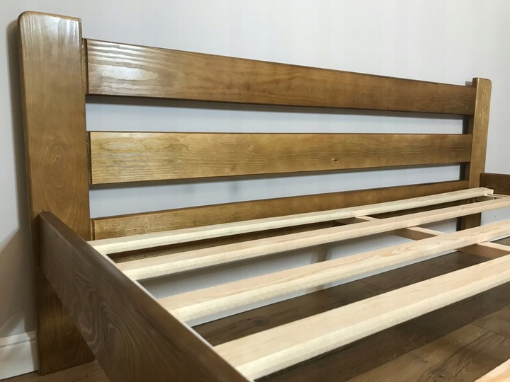 ŁÓŻKO drewniane 140x200 orzech,olcha, dąb, JAKOŚĆ