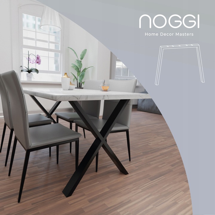 Nogi do stołu lawy biurka stolika metalowe loftowe industrial X 2szt