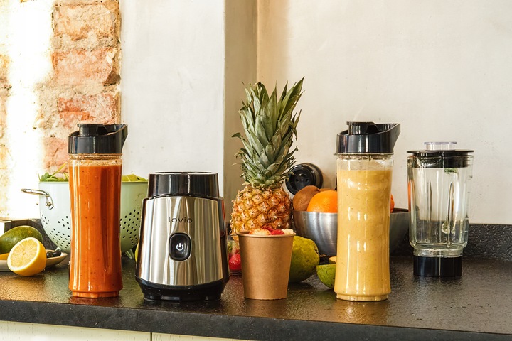 Blender kielichowy do SMOOTHIE KOKTAJLI szklany MŁYNEK do kawy KRUSZY LÓD