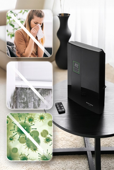 DUŻY OSUSZACZ POWIETRZA POCHŁANIACZ WILGOCI OCZYSZCZACZ XXL CICHY +