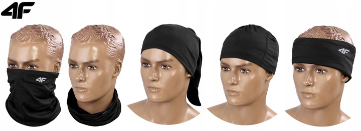 4F KOMPLET ZIMOWY MĘSKI DAMSKI CZAPKA ZIMOWA KOMIN SZAL RĘKAWICZKI