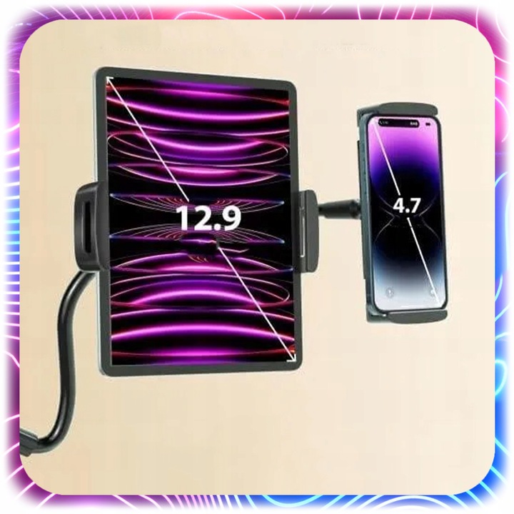 STOJAK NA TELEFON TABLET BIURKOWY Uchwyt Statyw do 13" PRZYKRĘCANY do Stołu