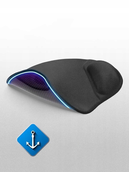 Podkładka pod Mysz i Nadgarstek EASY WORK Defender Duża Żelowa Antypoślizg