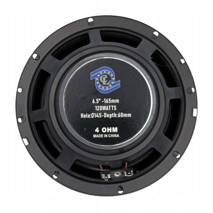 Głośniki samochodowe dwudrożne CL AUDIO 16,5cm 165mm pod radio do