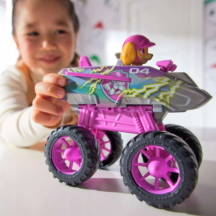 PSI PATROL SKYE RESCUE WHEELS POJAZD ODRZUTOWIEC + FIGURKA