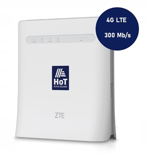 Router / Modem ZTE MF286R | 4G LTE ( bez SIMLocka ) 4x LAN , USB , 300 Mb/s