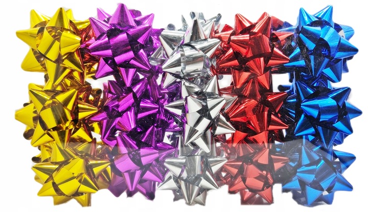 WSTĄŻKA SAMOPRZYLEPNA ROZETA KOKARDKA 30 SZT 7 CM