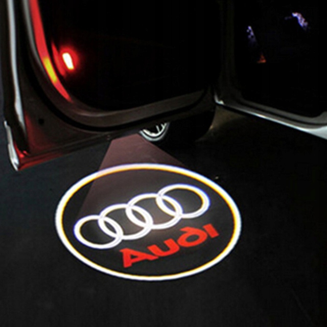 AUDI A3 A4 A5 A6 A7 Q3 Q5 Q7 TT PROJEKTOR LED LOGO
