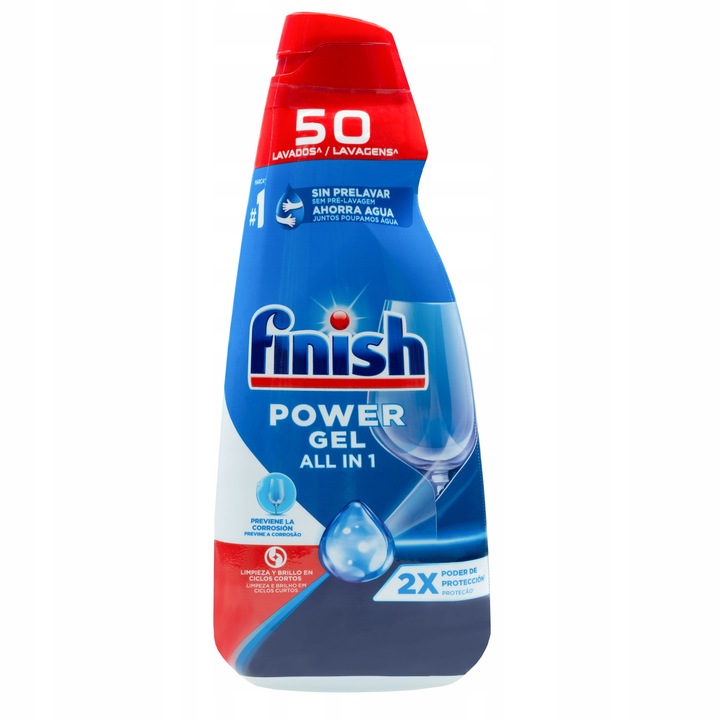 Finish Żel do zmywarki all in one 2x 1000ml Mix Zapach 100 Myć